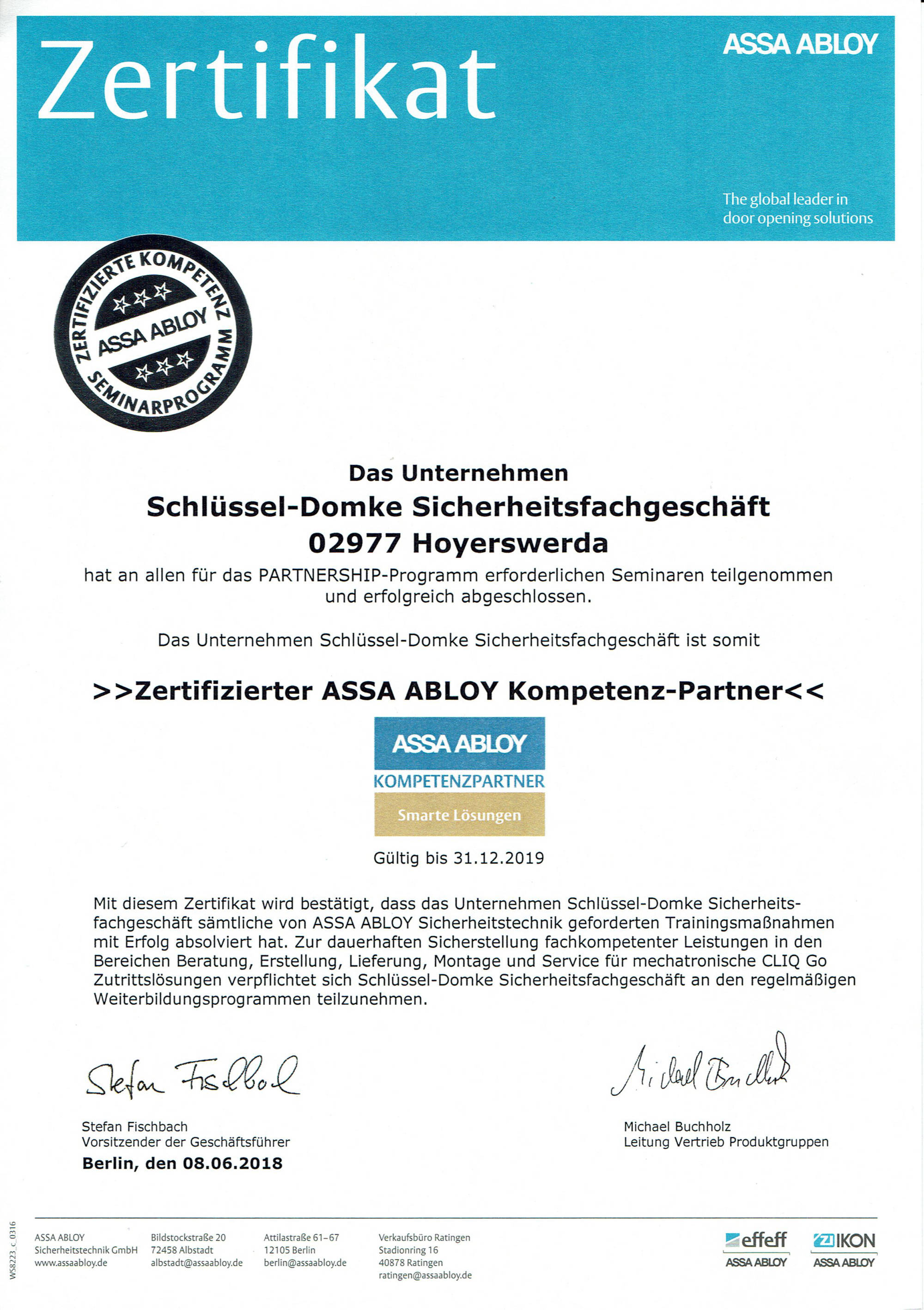 ASSA ABLOY Kompetenz-Partner